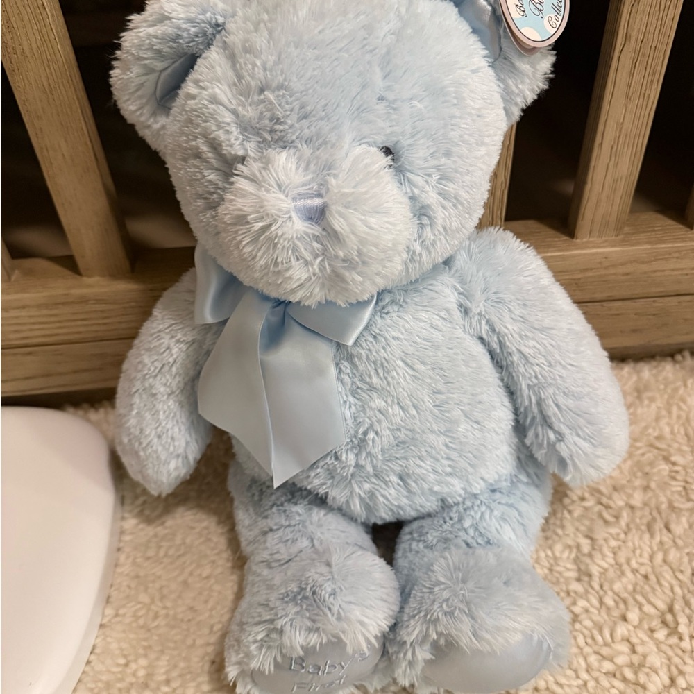 Kids Toy Blue Stuffed Teddy Bear